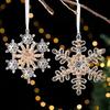 Ballet Girl Acrylic Christmas Tree Ornaments Christmas Snowflake Icicle Pendants  New Year