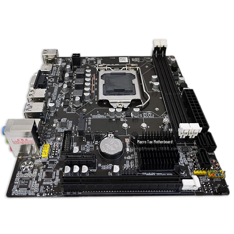 Hongshuo B75 DDR3 Motherboard: Supports Dual/Quad-Core I3, I5, I7 CPUs, 1155 Pin.