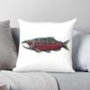 Pacific Salmon Chinook Square Pillowcase Polyester Linen Velvet Printed Zip Decor Pillow Case Car Cushion Cover 18"
