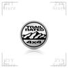 3D Metall Auto Kühlergrill Emblem 4X4 TRAIL RATED Logo Karosserie Aufkleber Auto Abzeichen Aufkleber Zubehör