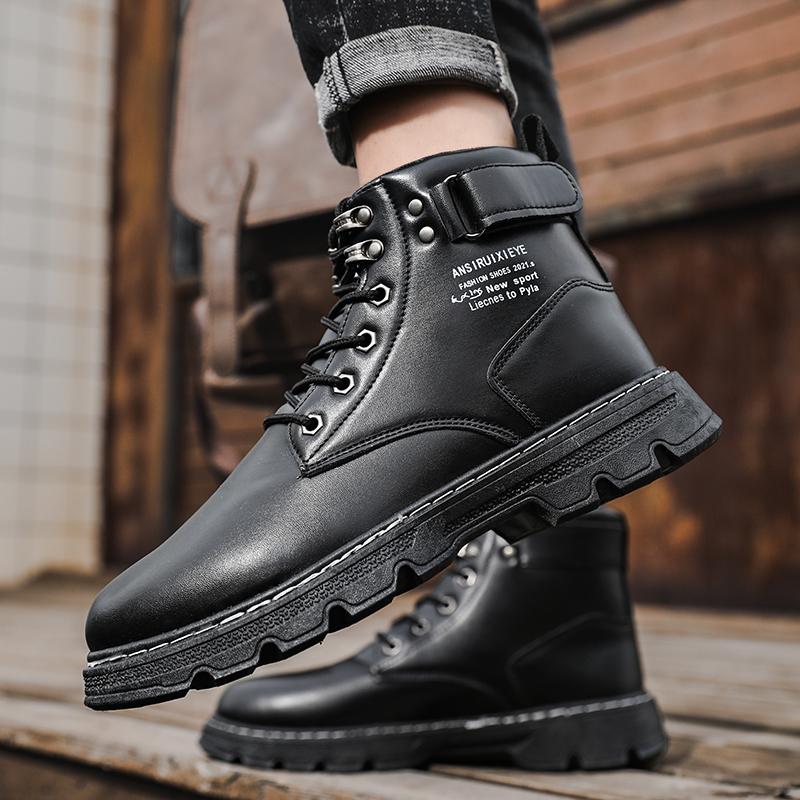 Men's Riding Boots Casual Sneakers New Large Size Waterproof Chelsea Boots Comfortable Running Shoes Casual Sports Shoes
