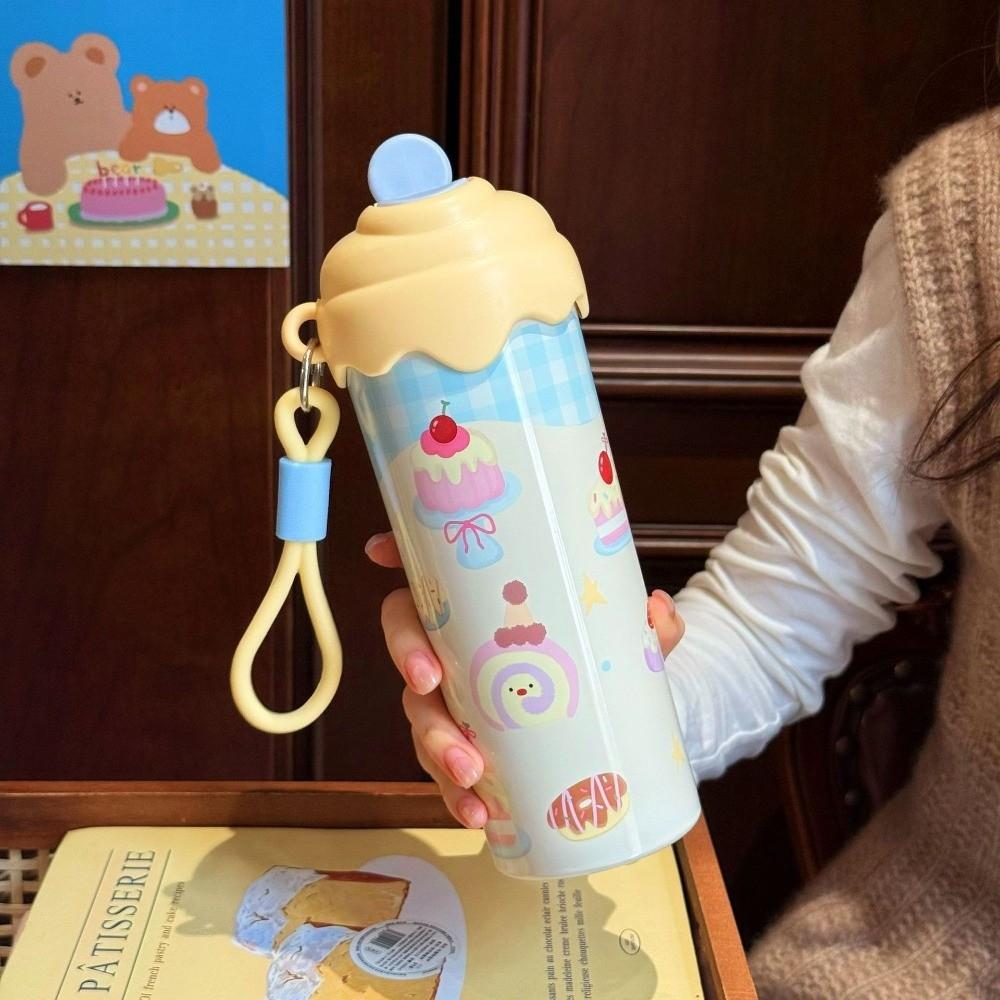 

with Lanyard Insulated Cup Ice Cream Car Coffee Cup New Thermal Water Bottle Gifts жёлтый