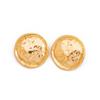 Ingemark Retro Simple Rotundity Texture Stud Earrings for Women 2026 New Trend Gold Color Metal Piercing Earrings Party Jewelry