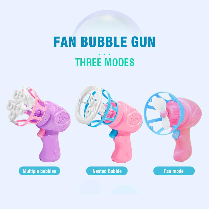 Children'S Electric Fan Bubble Gun Machine Soap Bubble Blowing Kids Toys Outdoor Bubble Wedding Party Games Gifts Girl