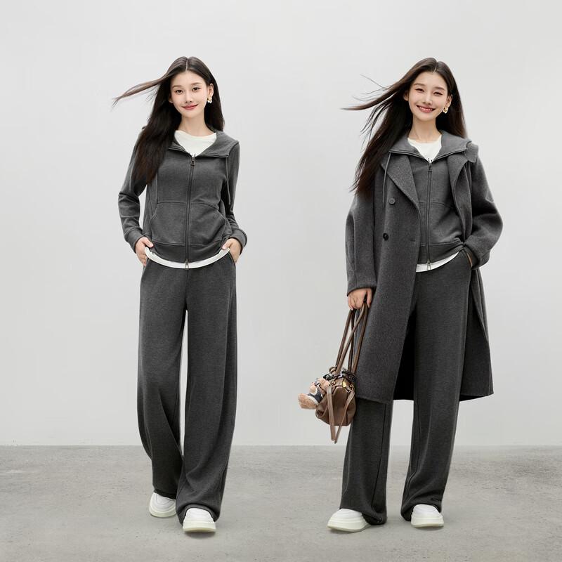 Qiushui Yiren 2025 Winter High-Elastic Wide-Leg Pants