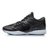 Li Ning Cushioning Slip Resistant Abrasion Resistant Low Top Running Shoes Men's Black White ARHP233-1