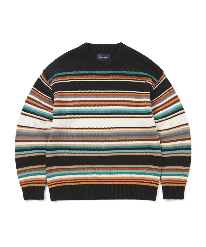 THISISNEVERTHAT Multi Striped Sweater Black/White