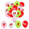 1 Zestaw Słodki Truskawkowy Zestaw Balonów z Folii Aluminiowej DIY Układ Sceny Dekoracja na Imprezę Dziecięce Nadmuchiwane Balony z Owocami Zabawka Urodziny