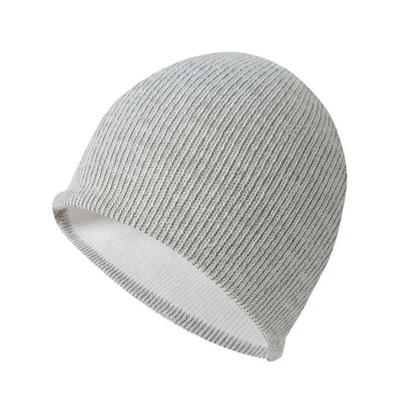 Reflective Knitted Hat for Men Women Winter Sport Unisex Warm Winter Hat Windproof Cycling Hat for Skiing Cycling белый