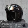 500TX Vintage Motorcycle Open Face Helmet Japan Technology Fiberglass Scooter Motorbike Riding Jet Casque Moto Casco