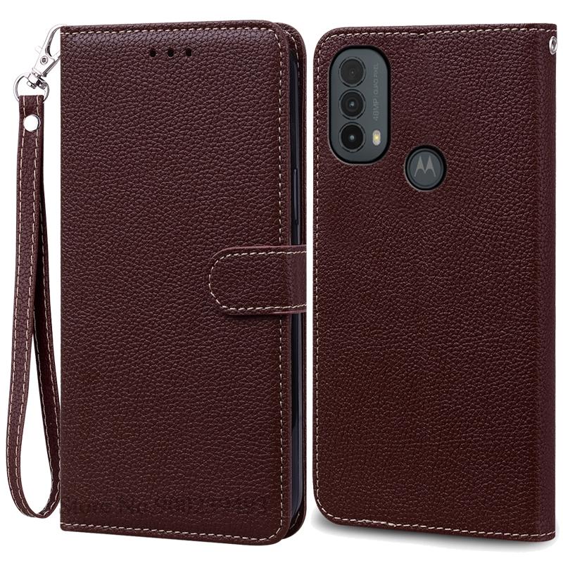 E20 E30 E40 Pouzdro Pro Motorola E20 Pouzdro Peněženka Kožený Vyklápěcí Kryt Pro Motorola Moto E40 E30 E20 Pouzdro Vyklápěcí Knižní Kryt Fundas