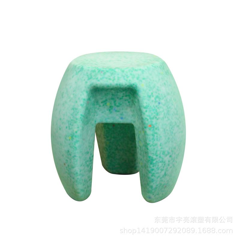 Simple Thick Plastic Chair Color Blocking Strong Load-bearing Capacity for Hallway Shoe Bench Tea Table Low Stool Home Furniture