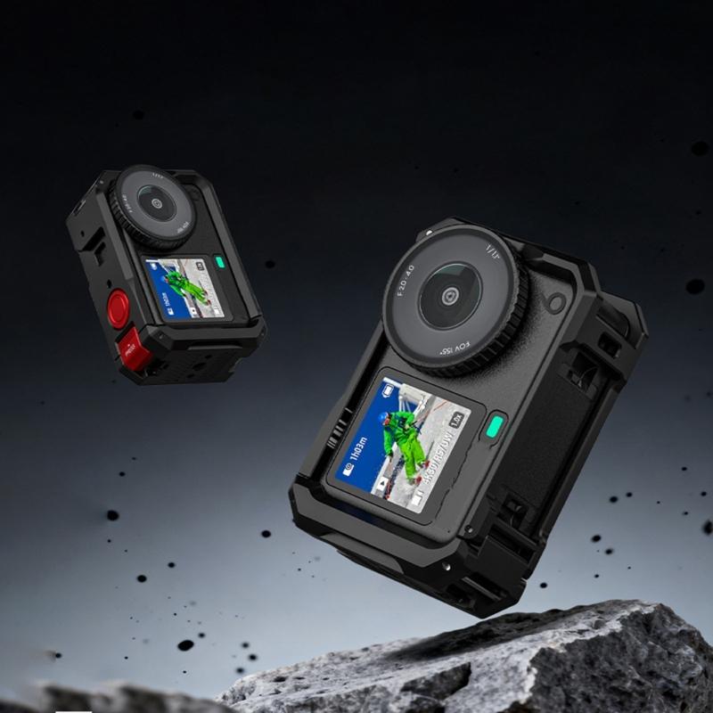 High Strength Metal Cage for Action 6 Camera Shockproof Aluminum Structure Perfect Button Access 1/4 Threaded Port