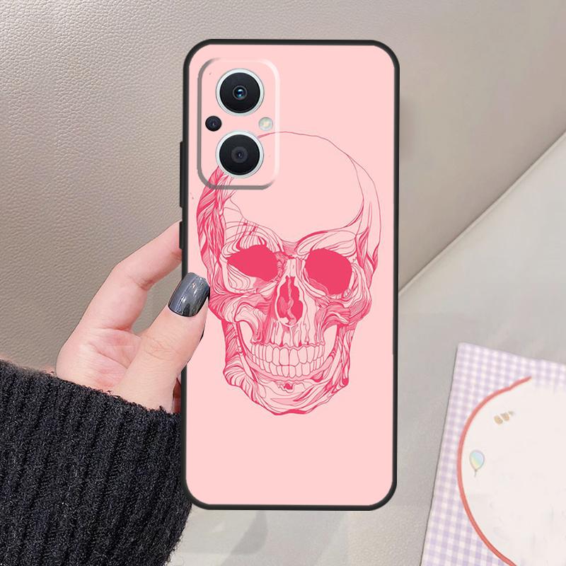 Funny Skull Funda For OPPO Reno 12 14 13 11 10 Pro 11F 12F 13F 14F 7 8 Lite OPPO Find X6 X5 X8 X9 Pro Case