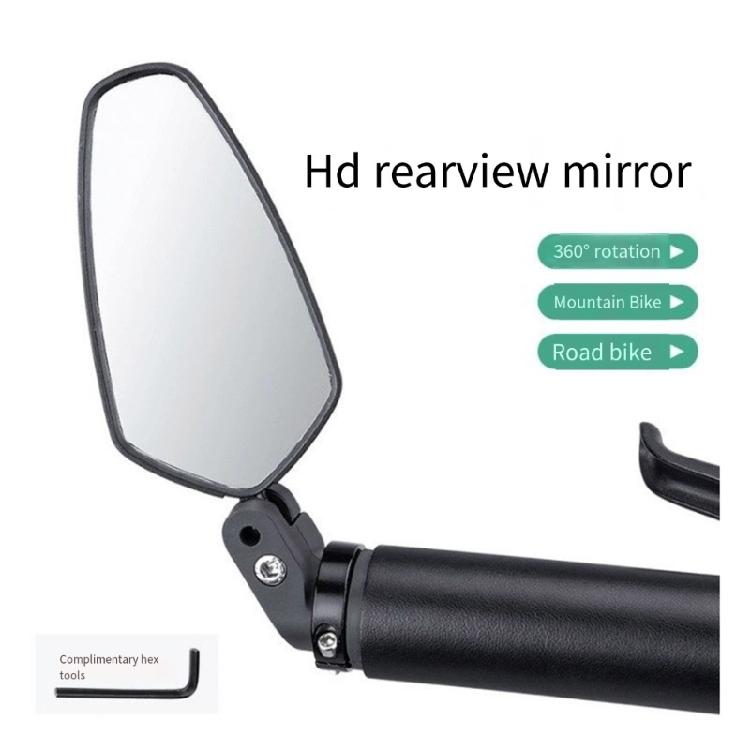 Long Handle Bicycles Mirroring Revolving Safety 360 Degree Rearview Mirroring for Versatiles Cycling Conditions