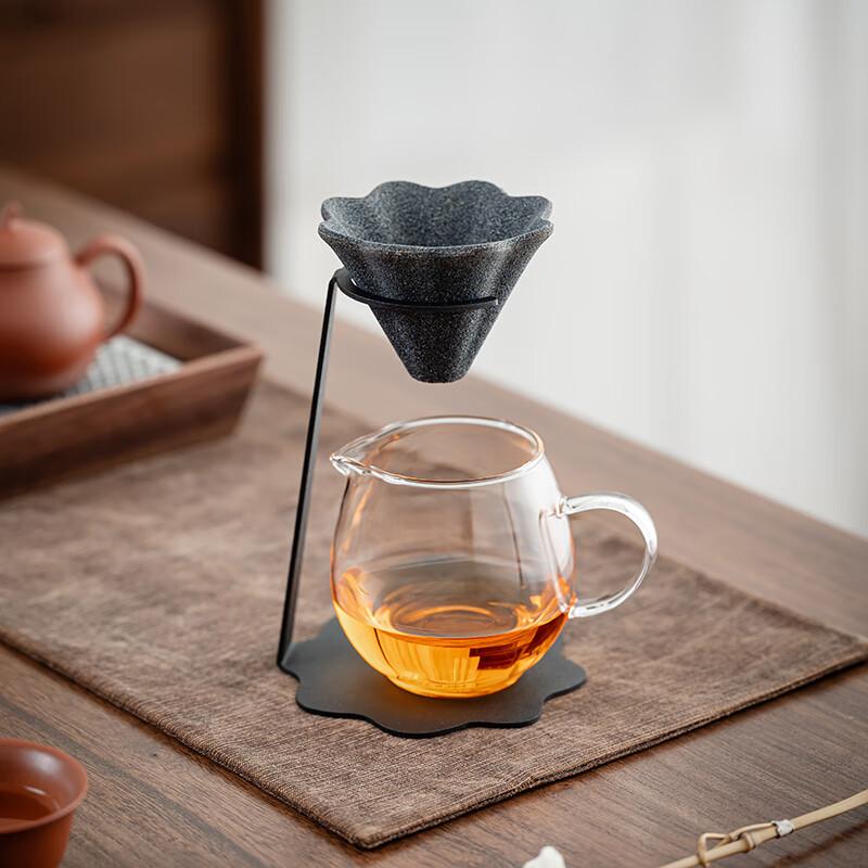 New Heat Resistant Ceramic Microporous Tea Strainer Set Suitable For Brewing Tea Coffee Reusable Easy To Clean New Year'S Gift