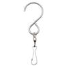 Lembeauty Swivel Hooks Clips for Wind Chimes Hanging Plants Birdcage Party Ornaments S-shaped Self Rotating Bearing Hook
