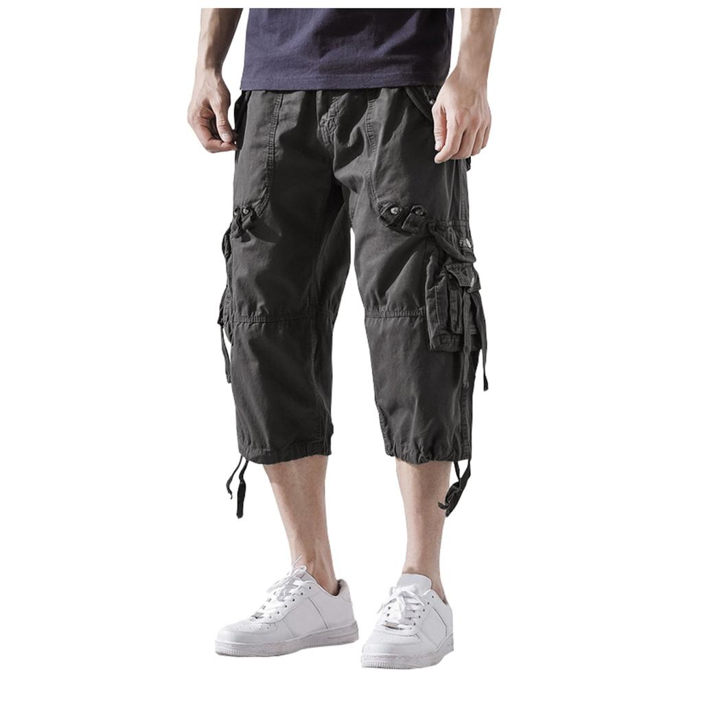 Men's Summer Multi-Pocket Cargo Shorts Men's Casual Fashion Loose Cargo Pants
