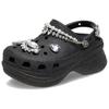 Crocs Stylish Versatile Hole Shoes Women Footwear Black 211978-001