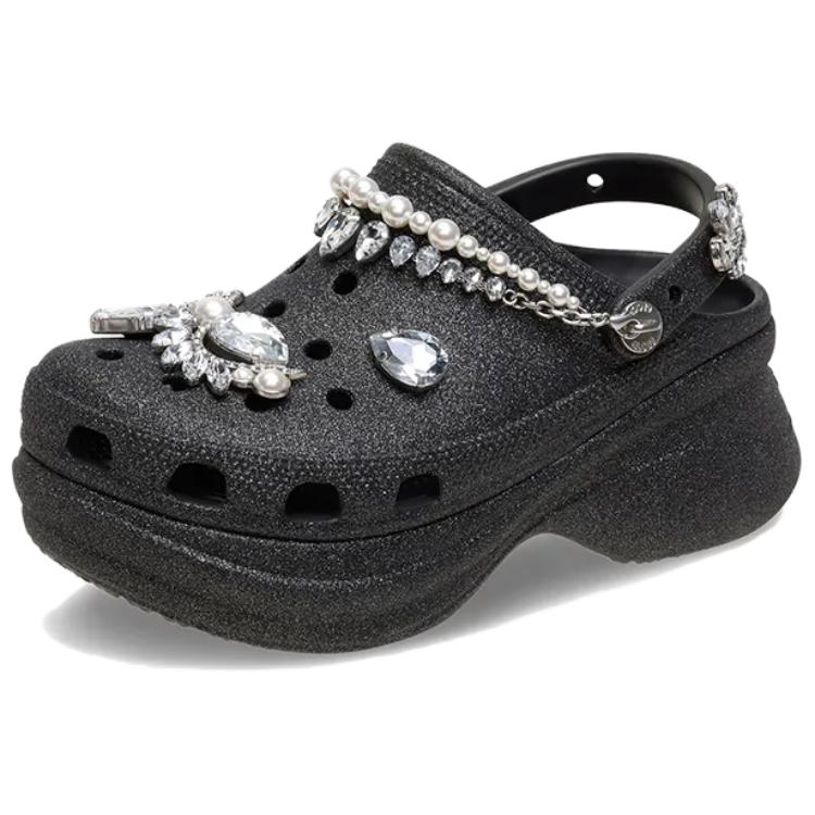 Crocs Stylish Versatile Hole Shoes Women Footwear Black 211978-001