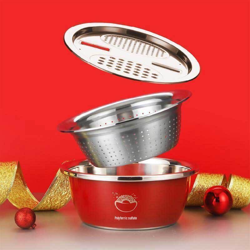 Sicheng Stainless Steel Yuanbao Basin 3-Piece Set 2590₽