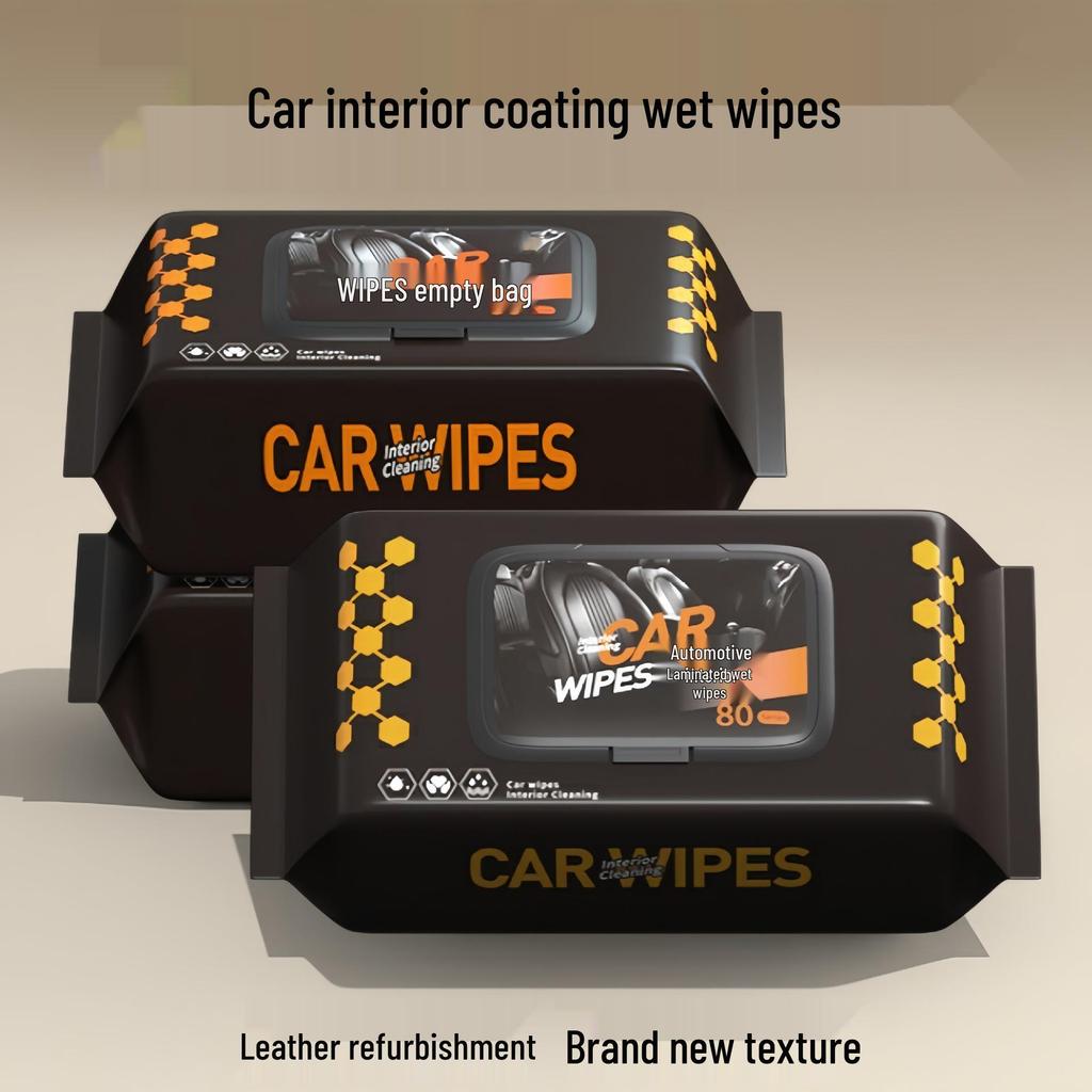 Leather Car Interior Cleaning Wipes for Dashboard and Seat Stain Removal