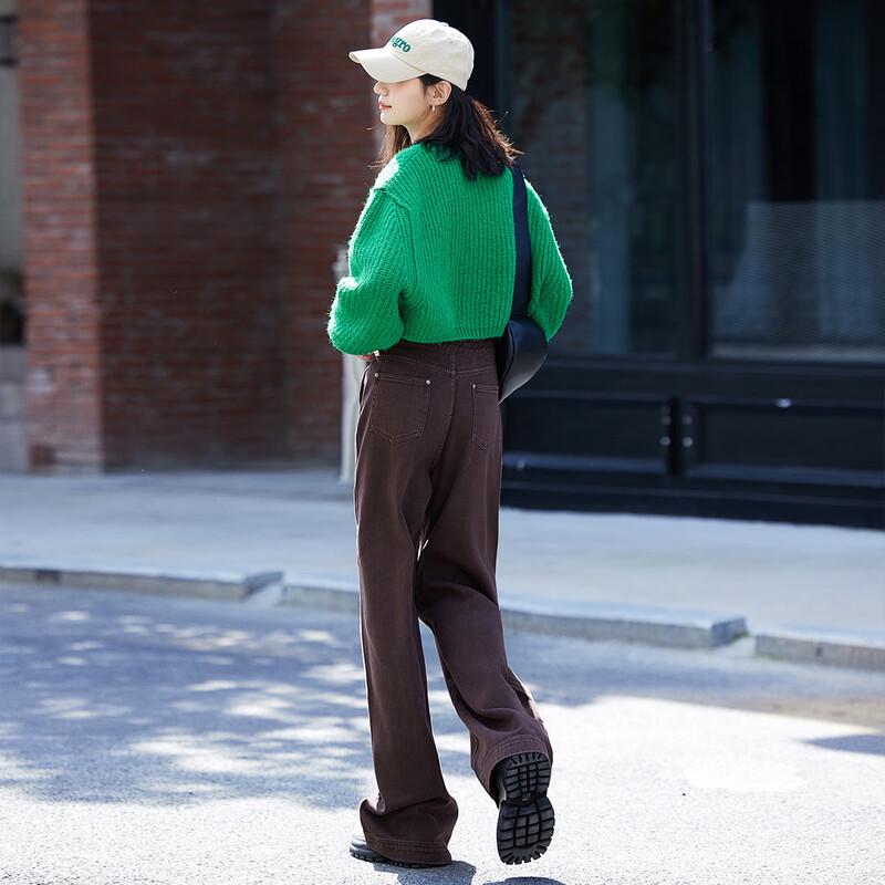 Demana Women's Fleece-Lined Straight-Leg Jeans