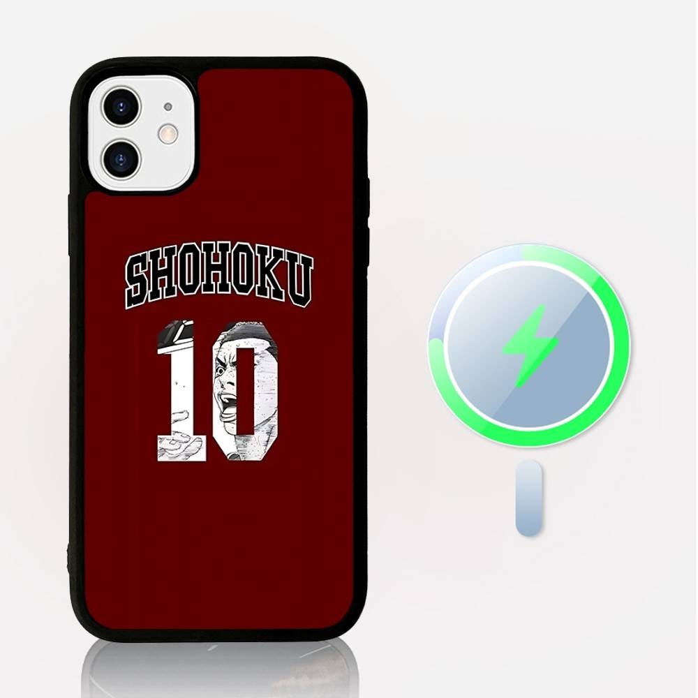Cute S-Slam-DunkS Phone Case Magnetic Case For IPhone 16 14 13 12 11 15 Pro Max Plus For Magsafe Wireless Charge Cover