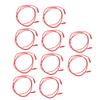 10Set Banana Plug Test Line PVC Brass Test   Electrical Testing Cable for Automobiles 2mm Red