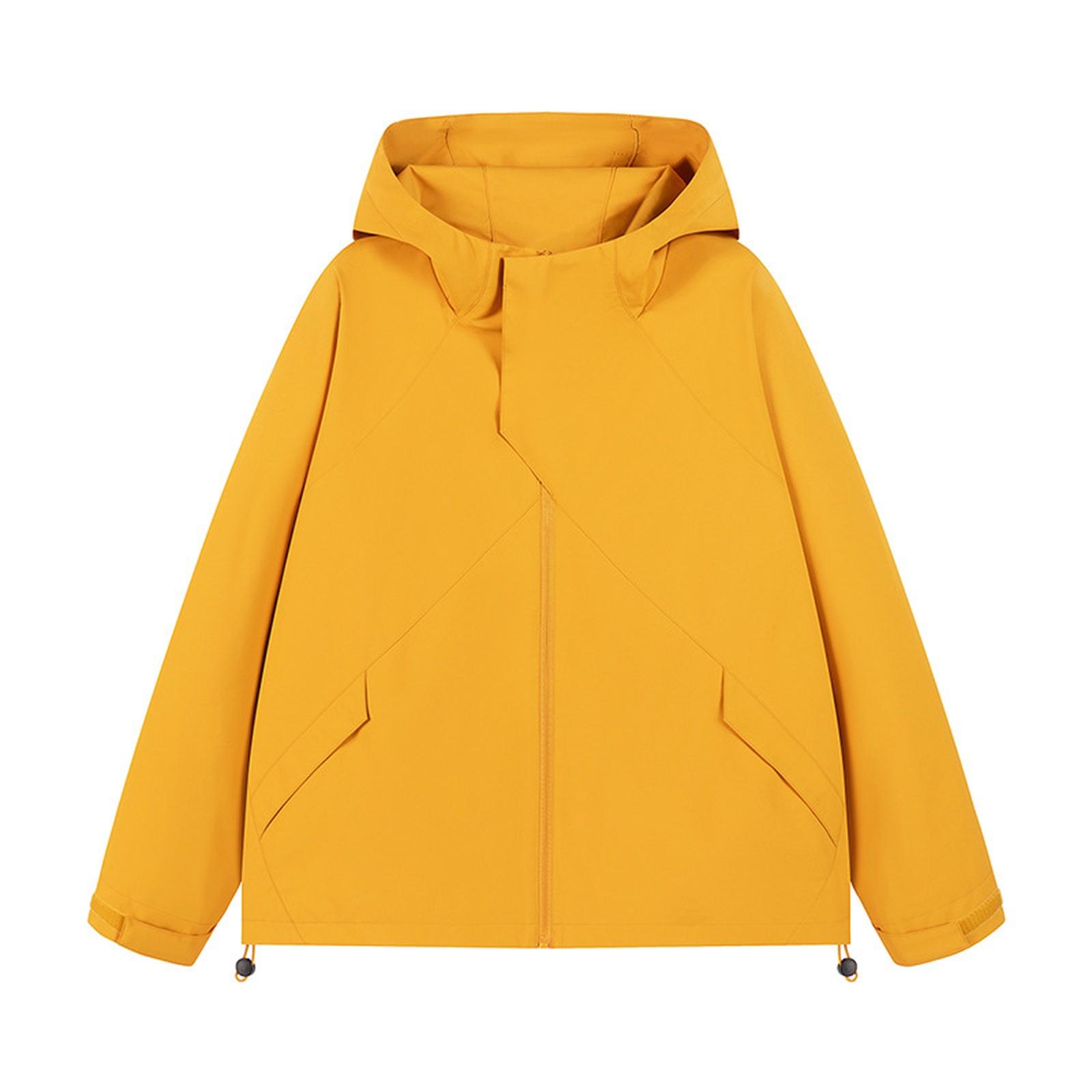 

Мужские модные спортивные ветровки Куртки для альпинизма на открытом воздухе Свободная куртка с капюшоном и спущенным плечом L оранжевый