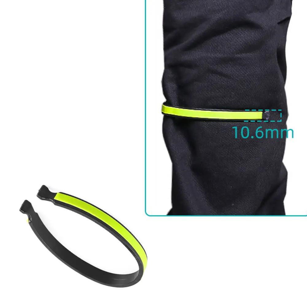 2pcs Cycling Reflective Trousers Bands Clips Strap Bicycle Ankle Leg Bind Bandage Trousers Pant Bands Clips Strap Windproof Clip
