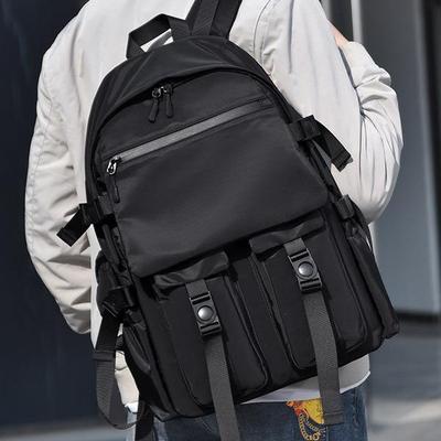 Korean Large Capacity Trendy Backpack for Students: Stylish and Casual Design for Junior High, High School, and University.