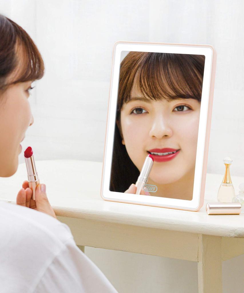 Lustro LED Toffy Beauty TB06-LM3 (Różowy)