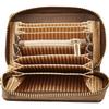 Wings Small Women' Genuine Leather Zippered Wallet Beige