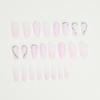 Pink love rhinestone wearing nail piece nail piece nail piece removable ultra-thin nail piece