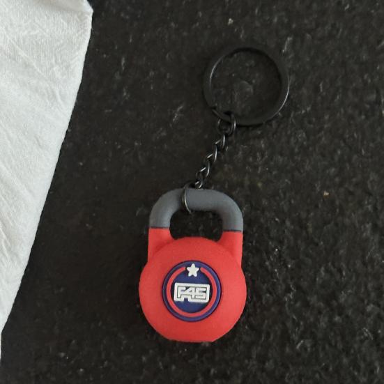 Sports Keychain Pendant Decorative Kettlebell Dumbbell Design Keyring Car Keys Bags Backpacks Accessory