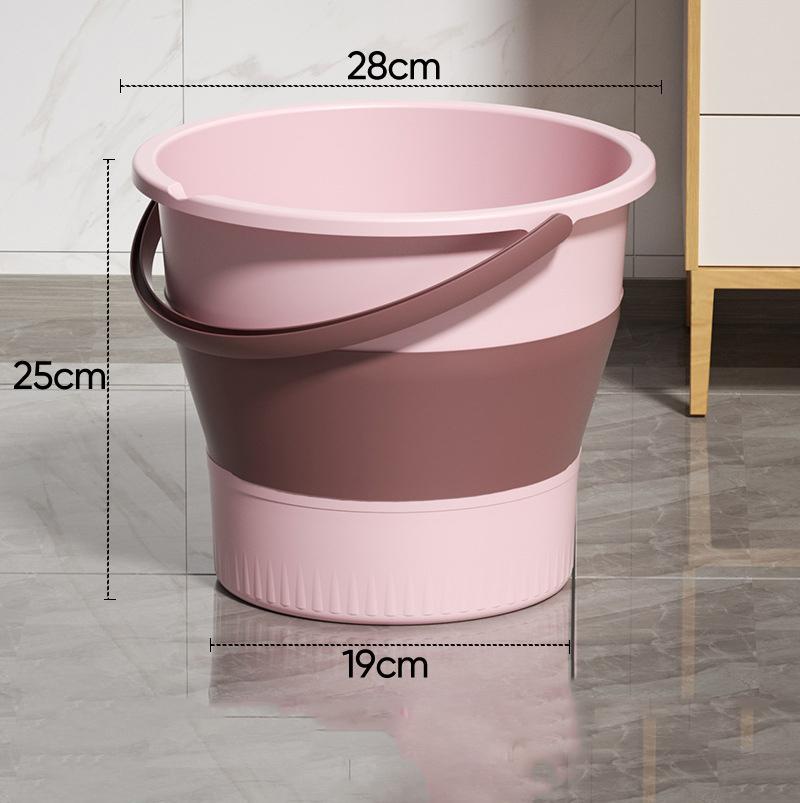 Portable Folding Washing Bucket Home Car Use Plastic Outdoor Fishing Thickened Folding Bucket