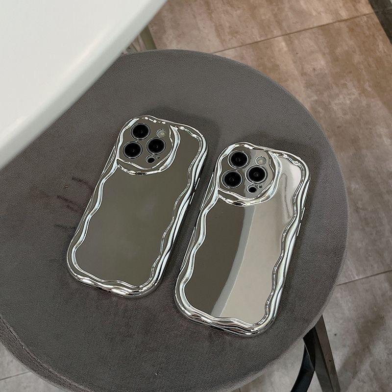 Galvanisierte Spiegel-Handyhülle für IPhone17 Promax Objektiv Rundumschutz Sturzsicher für Apple 16 Schminkspiegel