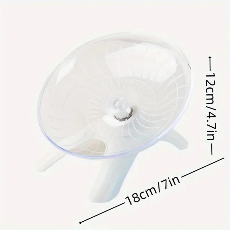 Hamster Running Disc Toy Sport Running Silent Transparent Small Pet Rotatory Jogging Wheel Wheel Toys Pet Hamster Cage Supplies