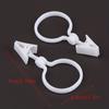 10/15pcs Elegant White Plastic Curtain Clips - Durable, Easy-to-Use for Towels, Socks, and Hangers -Home Decor, Curtain Clips