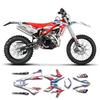 KUNGFU GRAPHICS Kit de Motocross para Beta 250 300 2019 Adesivo/Decalque X-trainer (2016, 2017, 2018, modelos) (BTXT1619013-KO)