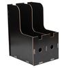 Magazine Book File Stand   File Sorter   Desk Storage Box  Black