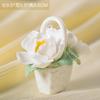 Keramik-Simulations-Blumenkorb-Ornamente Handgefertigte Mini-Blumenkörbe Kreative Kaffeetisch-Wohnzimmer-Tischdekorationen