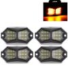 4PC 18LED Car LED Rock Light 12V 24V LED Underbody Light for Vehicle Off-Road  Van Lorry RV Atmosphere Light Warning Signal Lamp