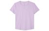 T Shirts Women's Purple Crew Neck Moderate Straight Fit FN2799-512