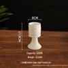 European Ceramic Storage Jar with Lid for Tea, Coffee, Sugar, or Jewelry - High-Footed Sealed Display Piece.