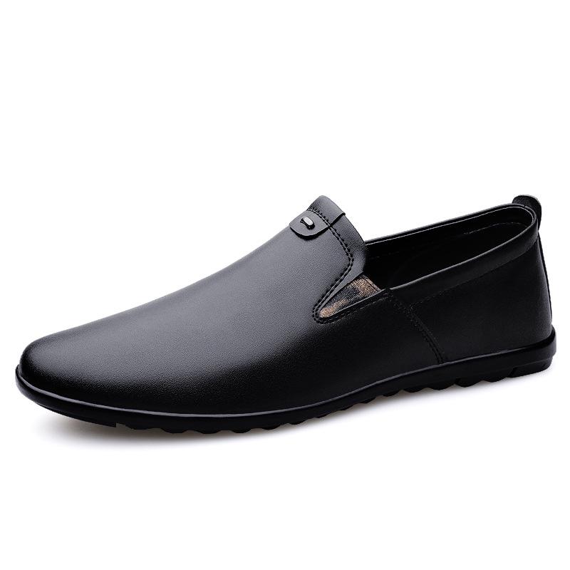 Men s Trendy Korean Style Breathable Leather Casual Shoes 39