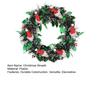 Yousheng Christmas Wreath Skull Wear Hat Figure Xmas Front Door Decor Indoor Outdoor Front Door Window Holiday Decoration