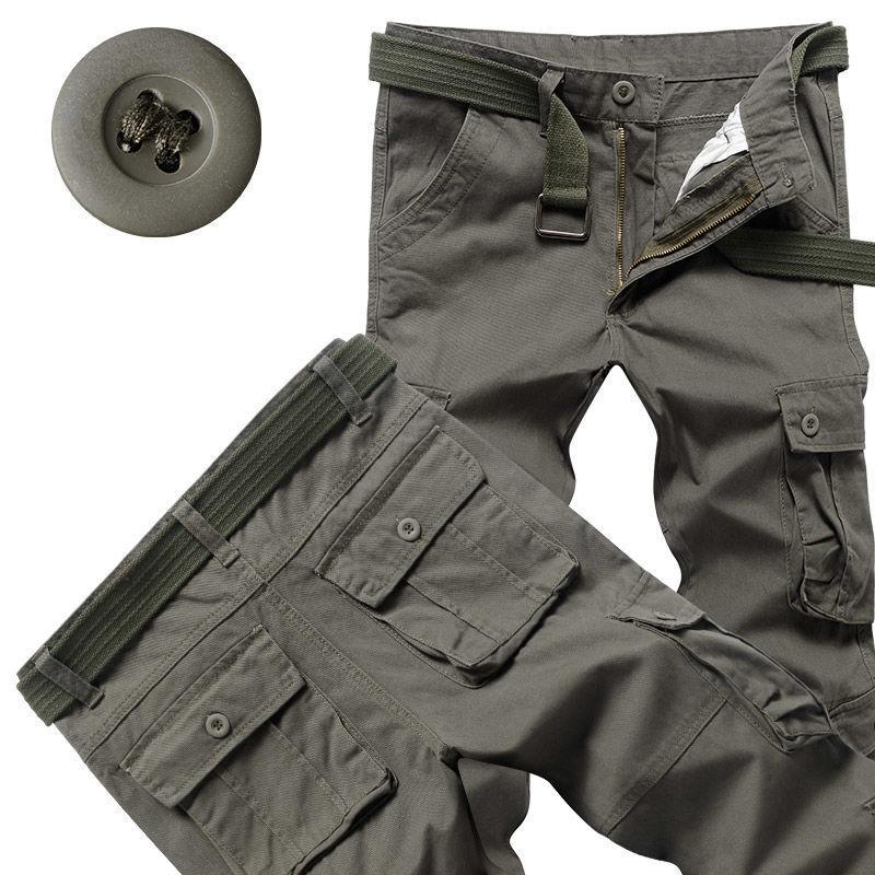Fashion Camouflage Trousers Work Trousers Men's Drawstring Trousers Loose Large Size Casual Trousers Tide Multi-pocket Trousers Work Trousers