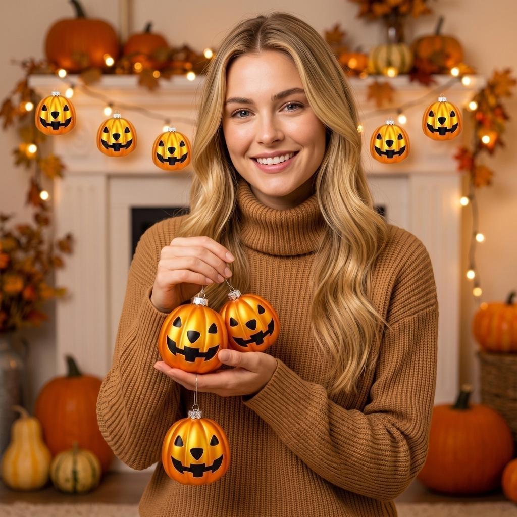 12-Pack Halloween Plastic Decoration Balls for Party Favors and House Decor